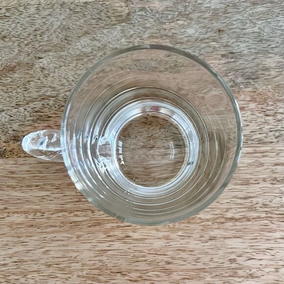 Hand Blown Clear Glass Coffee Espresso Punch Mugs Set of 8 Vintage 4oz, 3.25” H - Picture 5 of 7